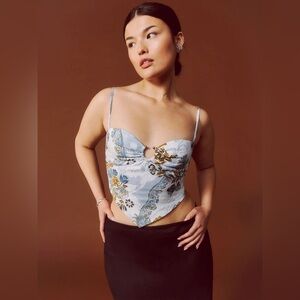 Reformation Sansa Linen Top Reign - Size 6